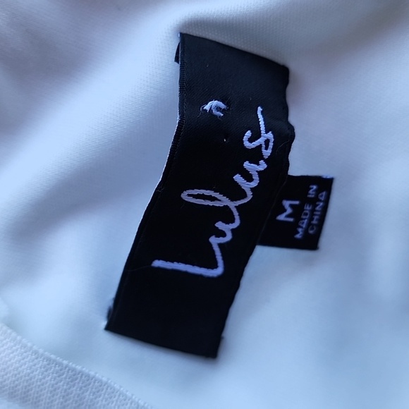 LULU'S Irresistible Charm White Midi Dress sz M Women's - Picture 7 of 9